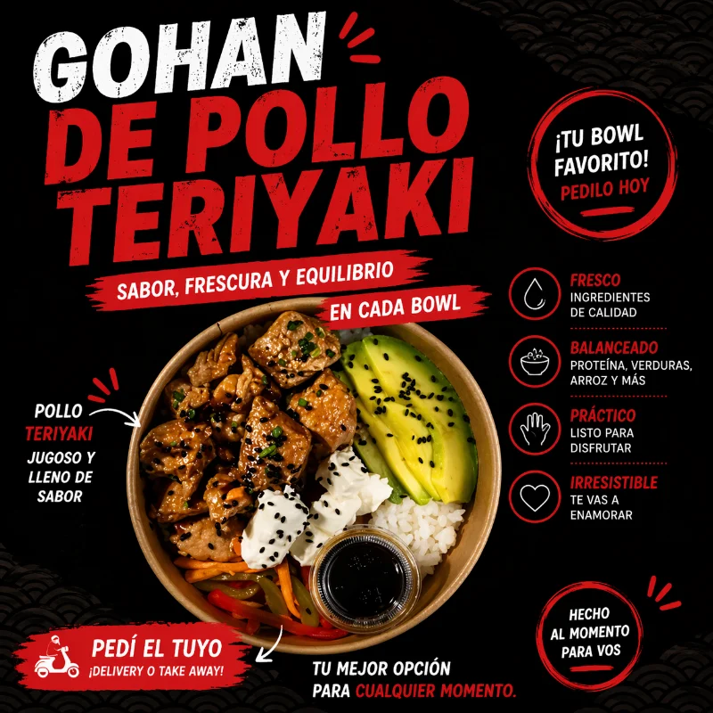 GOHAN POLLO TERIYAKI
