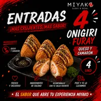 4 Onigiri Camaron Queso